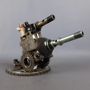 Skulptur Kanone Eisen Stahl Kunststoff Simon Saronni Unikat Recycled Art - Bild 1 von 21