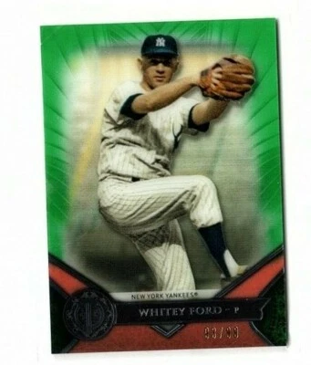 2017 Topps Tribute Green 93/99 Whitey Ford #3 HOF - Image 1 of 2