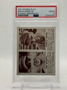 1941 Double Play Bob Klinger/ Staney Brown Pittsburgh Pirates #35, 36 PSA 2 Good