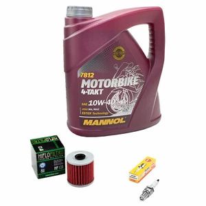 Paquet Inspection 4L Huile pour Kawasaki KLR 650 KL650 1987-04 Filtre à + - Photo 1/5