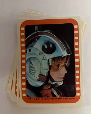 1977 Topps Star Wars Series 5 Orange Complete Set of 11 Stickers (#4) - Image 1 of 4
