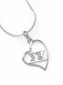 Colgante de corazón Sigma Kappa con diamantes creados en laboratorio, ¡NUEVO!**** - Imagen 1 de 2