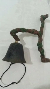 Unique Vintage Cast Iron Tree Branch Design Wall Mount Dinner Bell - Picture 1 of 8