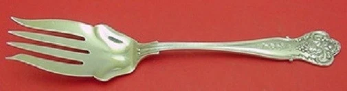 Nuevo tenedor de ensalada de plata esterlina vintage de Durgin 4 dientes hombro acanalado 6 1/8" Foto 1 de 1