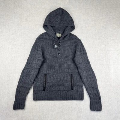 Sudadera con Capucha Juicy Couture Maya Nueva con Etiquetas Rara Tejida Lana Alpaca Carbón De Colección Talla L Y2K Años 2000 Foto 1 de 4