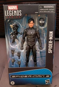 HASBRO MARVEL LEGENDS SPIDER-MAN 3 BLACK SUIT ACTIONFIGUR LEICHT BESCHÄDIGT BOX - Bild 1 von 7