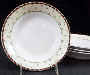 Sakura Santas Spirit Group of 4 Coupe Soup Bowls - Picture 1 of 5
