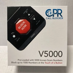 CPR V5000 Call Blocker for Landline Phones - Block All Robo & Spam Calls - NEW - Zdjęcie 1 z 10