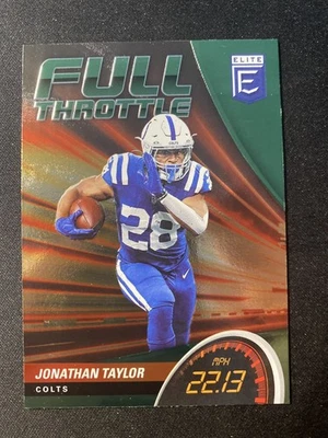 2022 Panini Donruss Elite - Full Throttle Jonathan Taylor #FT1 Green - Image 1 of 2