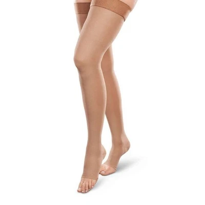 Therafirm Ease Opaque Open Toe, Thigh Highs 20-30mmHg (Sand) X-Large Short - Image 1 of 2