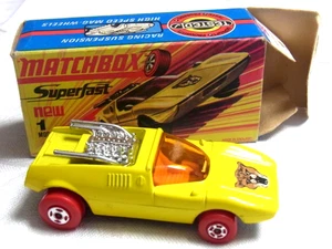 MATCHBOX SUPERFAST NEW 1 MOD ROD IN DER ORIGINALVERPACKUNG LESNEY 1970 - Bild 1 von 2
