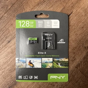 NEW PNY 128 GB Micro SDXC Flash Card Class 10 Highspeed Memory MicroSD - Picture 1 of 2
