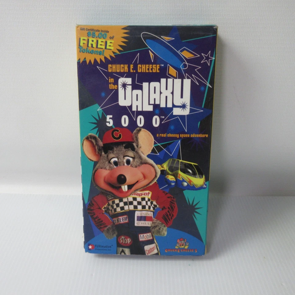 CHUCK E CHEESE In The Galaxy 5000 VHS 1999 Real Cheesy Space Adventure Funimatio - Image 1 of 4