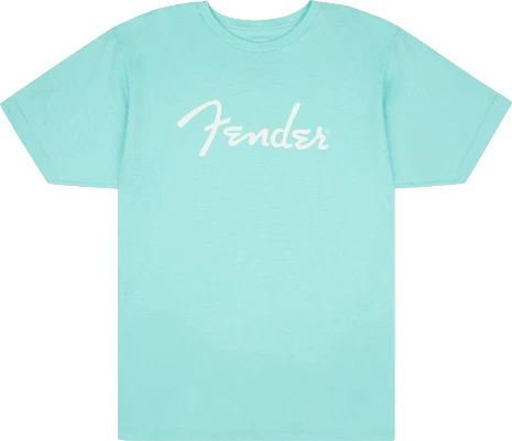 Fender Spaghetti Logo T-shirt Daphne Blue M