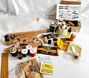 Vintage Rutenbau/Reparatur Posten Cabelas Herters Gudebrod Korkgriffe Führungen - Bild 1 von 22