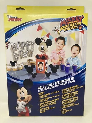 Kit de decoração de parede e mesa de aniversário Disney Jr Mickey And The Roadster Racers - Imagem 1 de 2