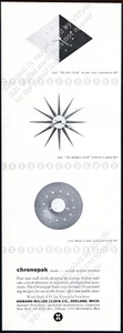 1953 Howard Miller Kite Clock Sunburst Clock Chronopak Photo Vintage Print Ad - Bild 1 von 7