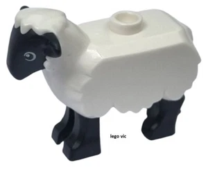 Lego 74188pb01 Sheep White Mouton Farm 60346 Mickey 10775 MOC new A63 - Imagen 1 de 1