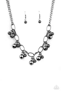 Paparazzi -Malibu Collar de Movimiento - Make Do In Malibu Pulsera Negra - Imagen 1 de 5