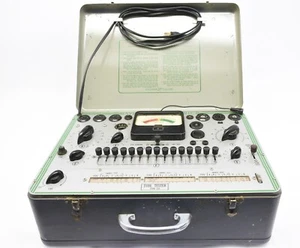 Vintage Sylvania Tube Tester Type 220 Powers On & Needle Moves - Picture 1 of 20