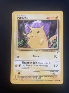 Pokemon Pikachu 87/130 Base Set 2 NM - Picture 1 of 1