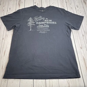 Eddie Bauer Graphic Short Sleeve T Shirt Mens Medium Lone Pine Campground NH - Picture 1 of 8