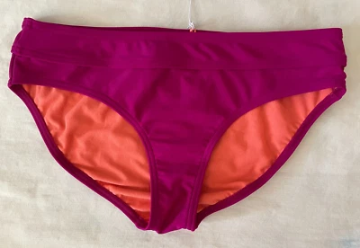 Parte inferior de bikini PRANA Ramba tiro estándar rosa fucsia pequeña nueva con etiquetas Foto 1 de 4
