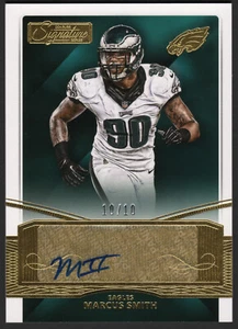 Marcus Smith 2015 Donruss Signature Series Autograph GOLD #66 Auto Eagles 10 /10 - Picture 1 of 2
