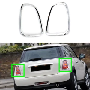 2x Chrome Tail Light Cover Trim Frame For Mini Cooper R56 R57 R58 R59 2007-2013 - Foto 1 di 6