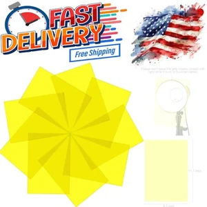 11.7 x 8.3 Inch Yellow Gel Filters - 9 Pack for Theatre, Video, Photography - Picture 1 of 8