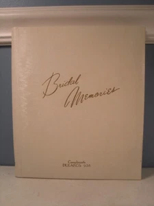 Wedding Bridal Memory Book Pulakos 926 Chocolate Erie Pennsylvania 1940s - Imagen 1 de 12
