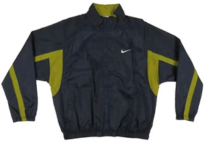 Vintage 90s Nike Air Logo Swoosh Blue Youth Boys Full Zip Jacket XL 18-20 - Picture 1 of 11