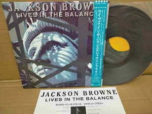 JACKSON BROWNE / LIVES IN THE BALANCE P-13246 JAPAN LP w/OBI 50170 - Picture 1 of 3