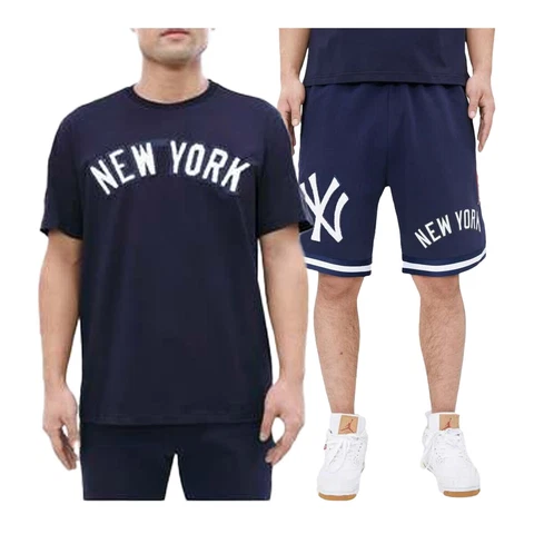 Pro Standard MLB New York Yankees Pro Team Mens Midnight Navy T-Shirt Or Shorts Cover