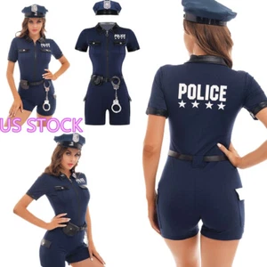 Costume poliziotto donna sexy cosplay uniforme abiti gioco di ruolo clubwear - Foto 1 di 21