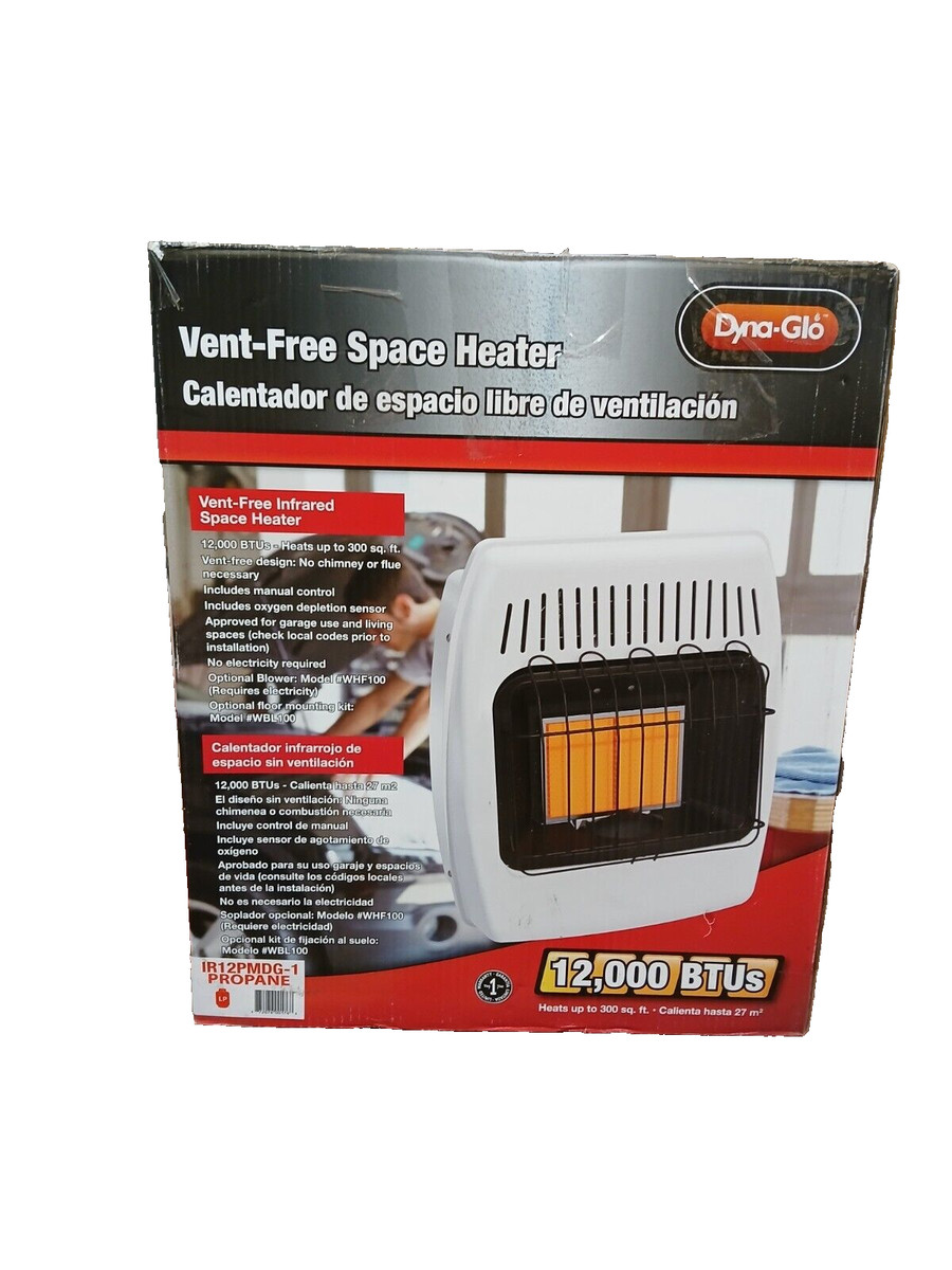 Electric Heater 10000 Btu Dyna Glo Ventless Propane Heater Gas
