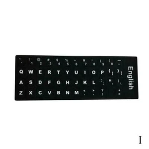 Black&White Standard Keyboard Stickers For German/English/Spanish AU X0G9 - Picture 1 of 20