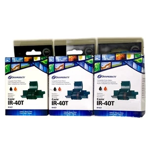 Dataproducts Typewriter Ribbon R1427 Replaces Casio IR-40T Black Red Pack Of 3 - Picture 1 of 5