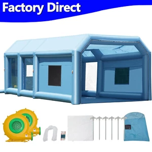 Inflatable Paint Booth 13x10x9ft Spray Tent for Car Parts Furniture Motorcycle - Picture 1 of 107