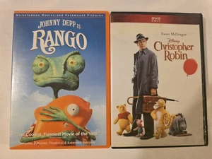 CHRISTOPHER ROBIN + Rango DVD Ewan McGregor, Hayley Atwell, Johnny Depp Great  - Bild 1 von 4