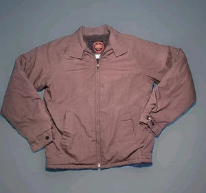 Vintage Campus Allwetterjacke 36 braun distressed Workwear Sherpa gefüttert - Bild 1 von 8