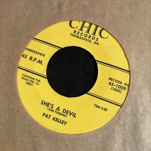 PAT KELLY She’s A Devil/ The Stranger Dressed In Black 45 CHIC Cl To NM - Picture 1 of 2