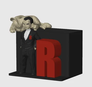 3D Printed Giovanni Team Rocket Pen Desk Pencil holder - Picture 1 of 2