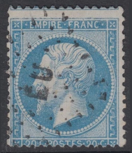 FRANKREICH 1862, Y&T #22 - NAPOLEON III - GEBRAUCHT - OBL. EU EXPOSITION UNIVERSELLE - Bild 1 von 2