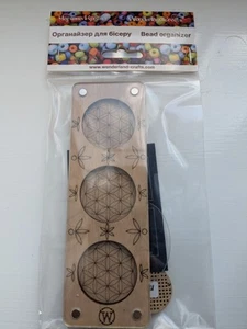 Wooden ( plywood) Bead Organizer with magnetic clear cover - Picture 1 of 1