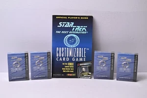 1995 Star Trek TNG White Border CCG Starter Deck x4 with Book Lot - Picture 1 of 19