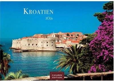 CASARES FINE ART EDITION Kroatien Kalender 2026 - Wandkalender | Fotokalender Südeuropa 50x35cm | Entdeck