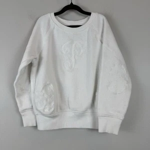 Polo Ralph Lauren Youth Girls 4T White Boho Embroidered Pullover Sweatshirt - Picture 1 of 9