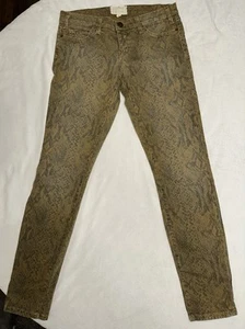 New Current Elliott Snake Boa Print Ankle Skinny Jeans-30”x29” - Picture 1 of 11