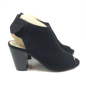 Chinese Laundry Women Shoes Size 6.5 Black Block Heel Open Toe Nylon Pumps - Picture 1 of 10